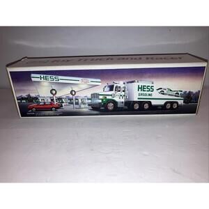 Vintage 1988 Hess Toy Truck And Racer NEW IN BOX MINT